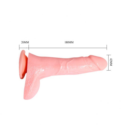 Вибратор с грушей, присоской и имитацией семяизвержения - 20 см. Вибратор с грушей, присоской и имитацией семяизвержения - 20 см.