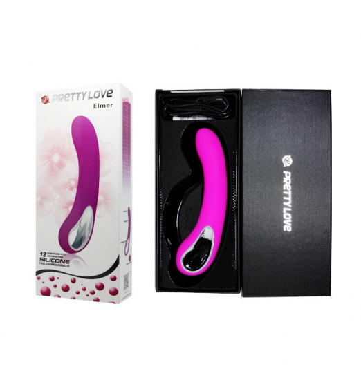 Гладкий лиловый вибратор Alston - 20 см. Гладкий лиловый вибратор Alston - 20 см.