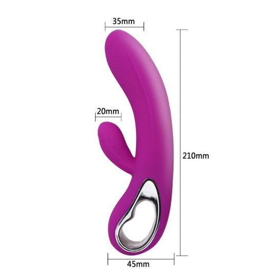 Лиловый вибратор Conrad - 21 см.