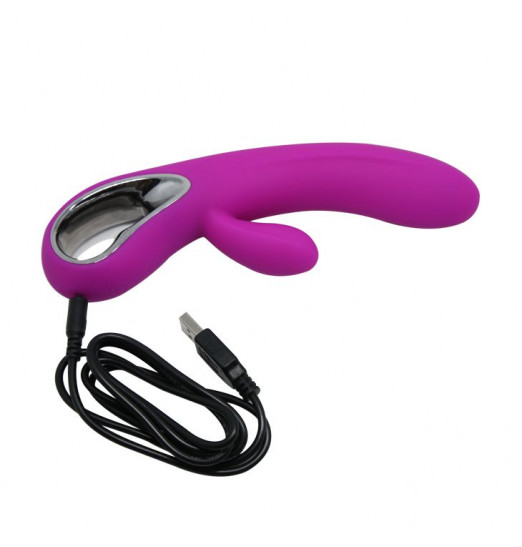 Лиловый вибратор Conrad - 21 см.