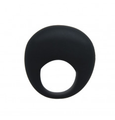 Черное вибрирующее эрекционное кольцо Trap