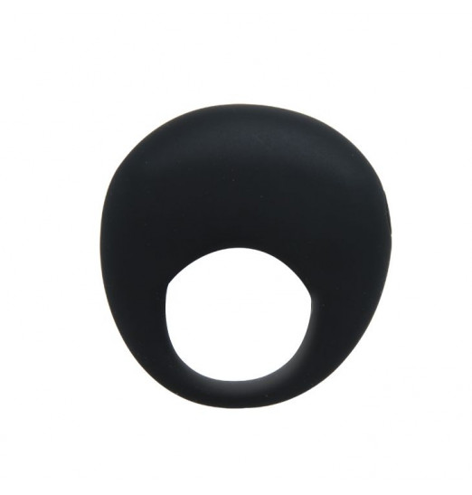 Черное вибрирующее эрекционное кольцо Trap
