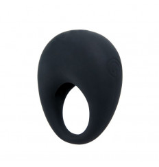 Черное вибрирующее эрекционное кольцо Trap