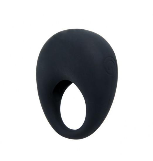 Черное вибрирующее эрекционное кольцо Trap
