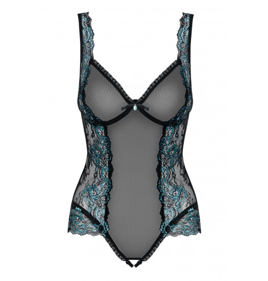 Полупрозрачный тедди Amanta с кружевным узором по бокам