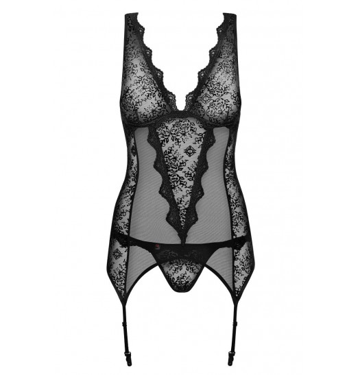 Корсаж Emperita с пажами и трусиками-стринг в комплекте