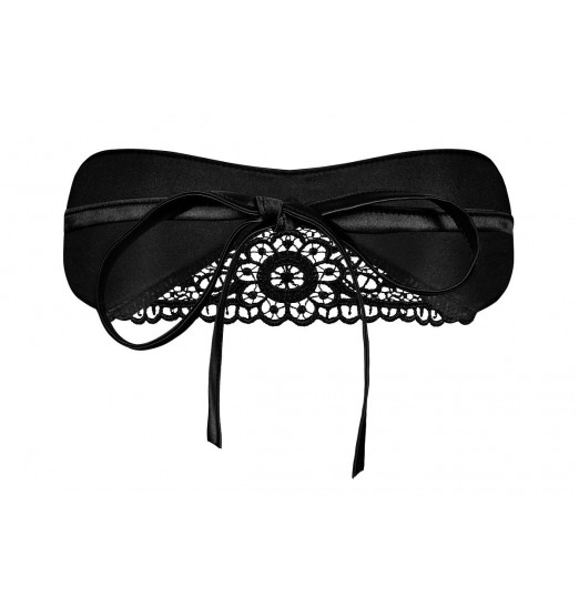 Маска Satinia с кружевной вставкой по центру