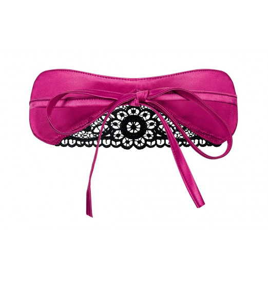 Маска Satinia с кружевной вставкой по центру