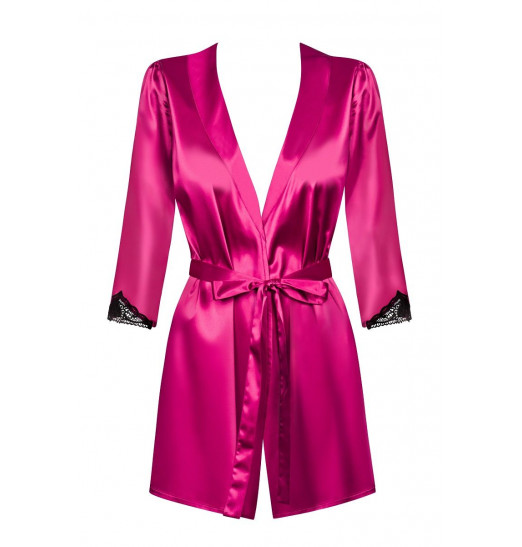 Халатик Satinia с кружевными вставками на рукавах Халатик Satinia с кружевными вставками на рукавах