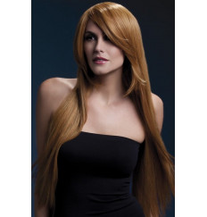 Рыжеватый парик с косой чёлкой Amber