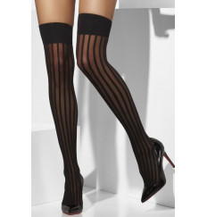 Чулки в вертикальную полоску