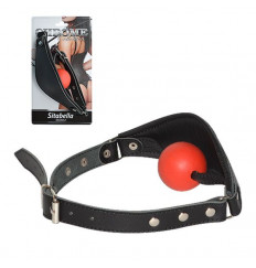 Кожаный кляп Sitabella Chrome Collection Кожаный кляп Sitabella Chrome Collection