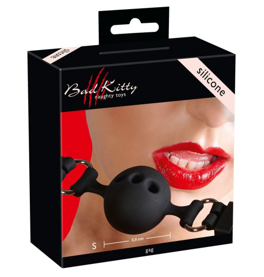 Малый силиконовый кляп-шар на ремешках Малый силиконовый кляп-шар на ремешках