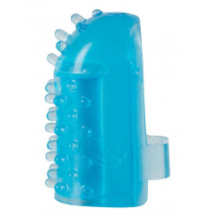 Голубая насадка на палец с вибрацией One-time Finger Vibrator