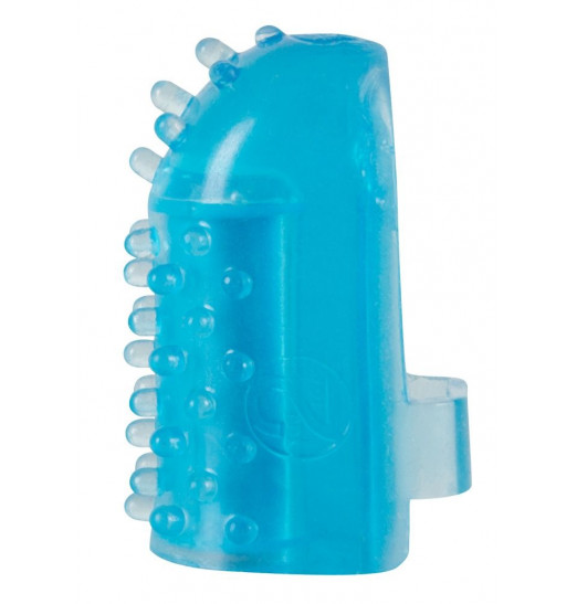 Голубая насадка на палец с вибрацией One-time Finger Vibrator