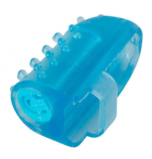 Голубая насадка на палец с вибрацией One-time Finger Vibrator