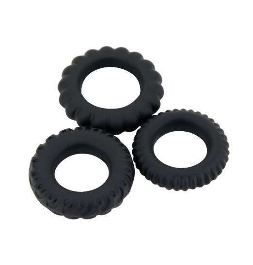 Набор Titan из 3 эрекционных колец, имитирующих автомобильные шины