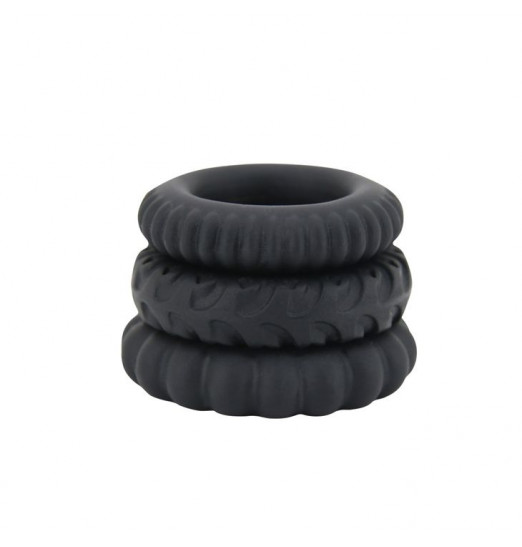 Набор Titan из 3 эрекционных колец, имитирующих автомобильные шины