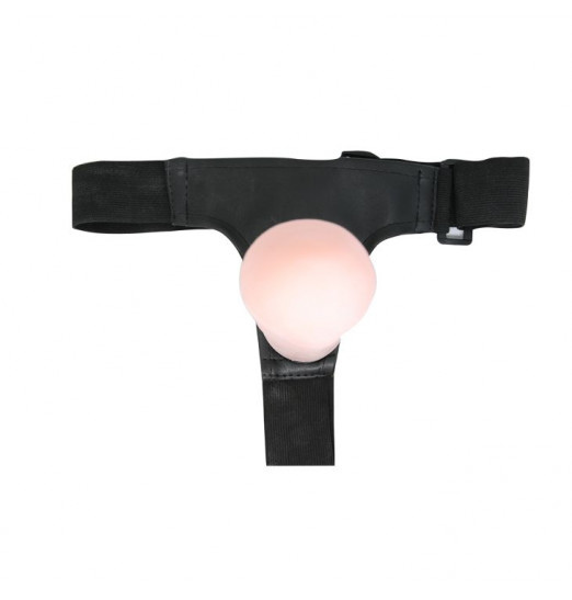 Гибкий фаллоимитатор-реалистик на трусиках Ultra Passionate Harness - 21,5 см.