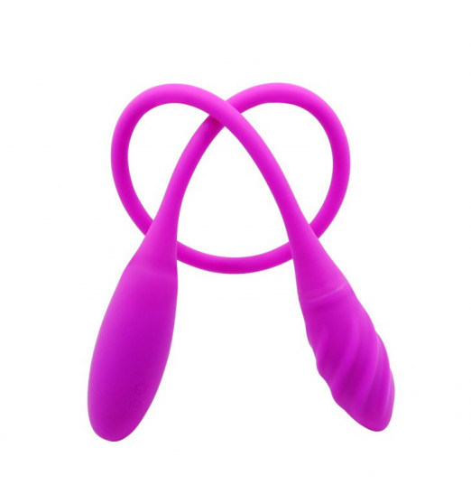 Двусторонний вибромассажер на гибком стержне Snaky Vibe - 60 см. Двусторонний вибромассажер на гибком стержне Snaky Vibe - 60 см.