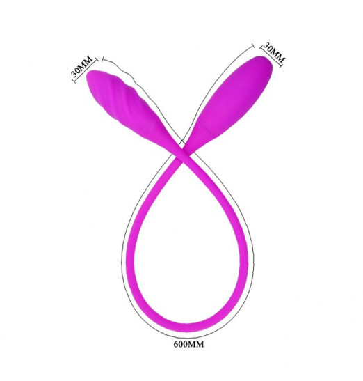 Двусторонний вибромассажер на гибком стержне Snaky Vibe - 60 см. Двусторонний вибромассажер на гибком стержне Snaky Vibe - 60 см.