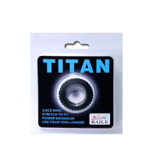 Эреционное кольцо с ребрышками Titan