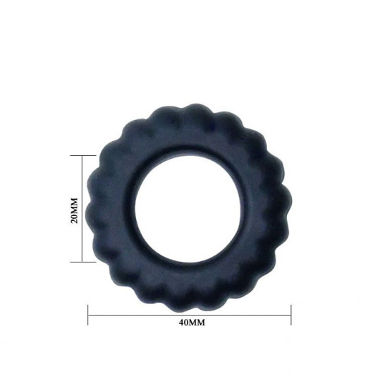 Эреционное кольцо с крупными ребрышками Titan