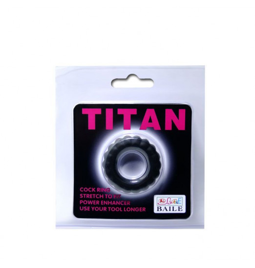 Эреционное кольцо с крупными ребрышками Titan