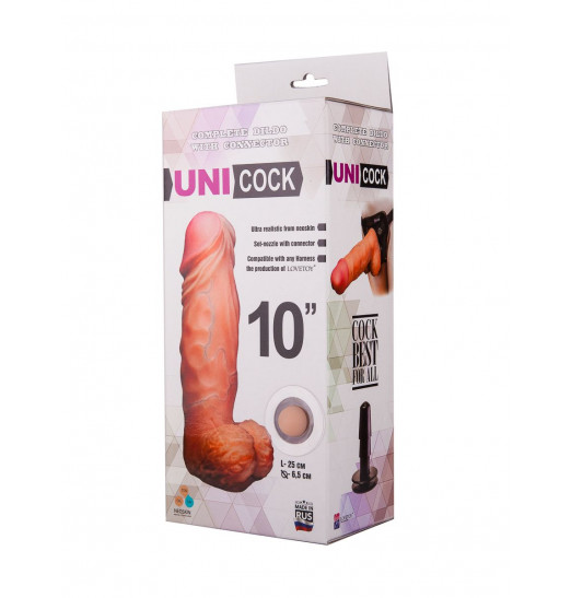 Фаллическая насадка харнесс UNICOCK 10  - 25 см.