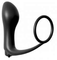 Анальная пробка с вибрацией с эрекционным кольцом Ass-Gasm Cockring Vibrating Plug