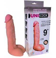 Фаллическая насадка Харнесс UNICOCK 9  - 24 см.