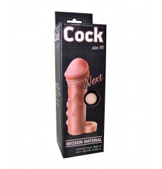 Фаллоудлинитель с кольцом COCK size M - 15 см.