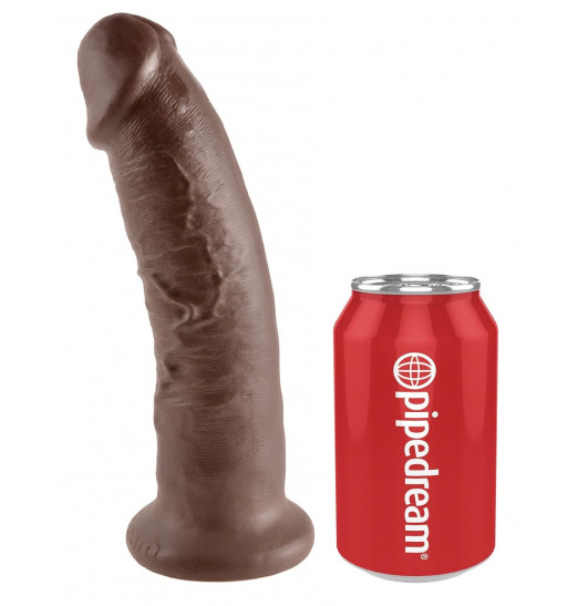 Коричневый фаллоимитатор 9  Cock - 22,9 см.