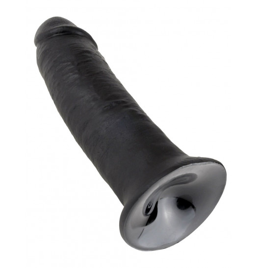 Чёрный фаллос-гигант 10  Cock - 25,4 см.