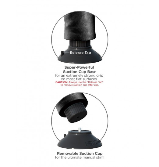 Чёрный виброфаллос со съемной присоской 9  Vibrating Cock with Balls - 22,9 см.