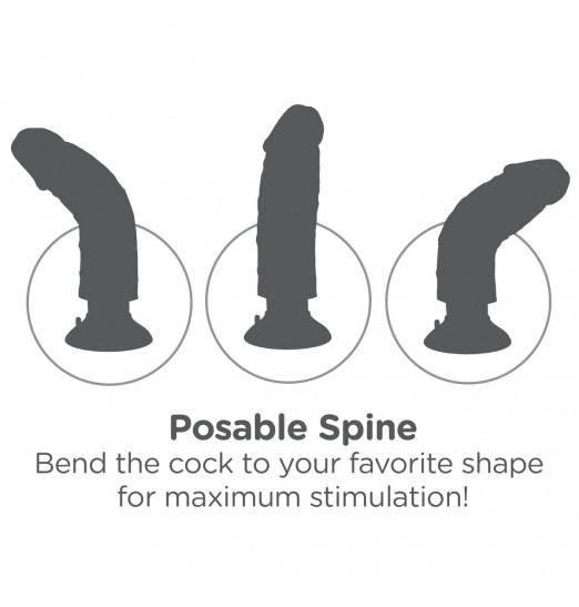 Большой реалистичный вибромассажер на присоске 9  Vibrating Cock - 24,8 см.