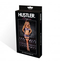 Эротичный комплект из юбочки, лифа и манжет