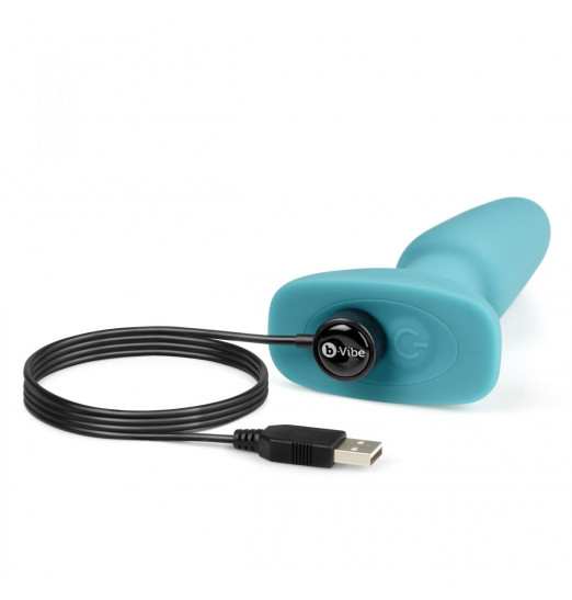 Голубая вибропробка с ротацией шариков RIMMING REMOTE CONTROL PLUG TEAL - 15,2 см. Голубая вибропробка с ротацией шариков RIMMING REMOTE CONTROL PLUG TEAL - 15,2 см.