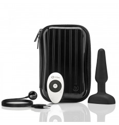 Чёрная анальная вибропробка с 3 источниками вибрации TRIO REMOTE CONTROL PLUG BLACK - 13,5 см.