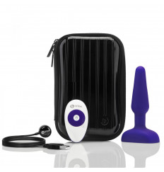 Фиолетовая анальная вибропробка с 3 источниками вибрации TRIO REMOTE CONTROL PLUG  PURPLE - 13,5 см.