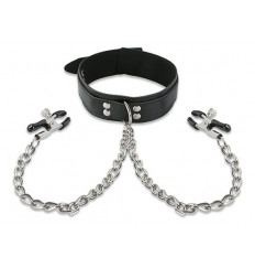 Ошейник с зажимами на соски