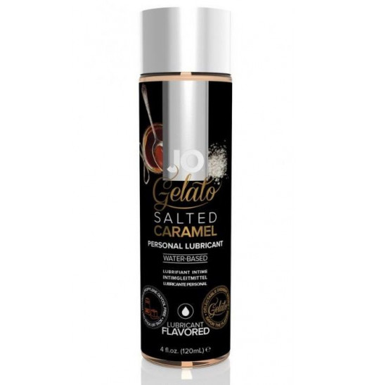 Лубрикант с ароматом солёной карамели JO GELATO SALTED CARAMEL - 120 мл.