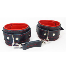 Оковы на руки с красным подкладом