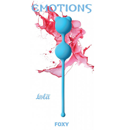 Голубые вагинальные шарики Emotions Foxy Голубые вагинальные шарики Emotions Foxy
