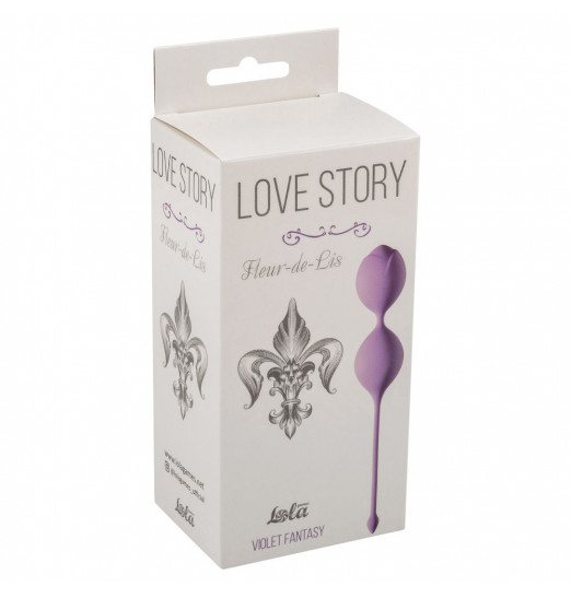 Сиреневые вагинальные шарики Fleur-de-lisa Сиреневые вагинальные шарики Fleur-de-lisa