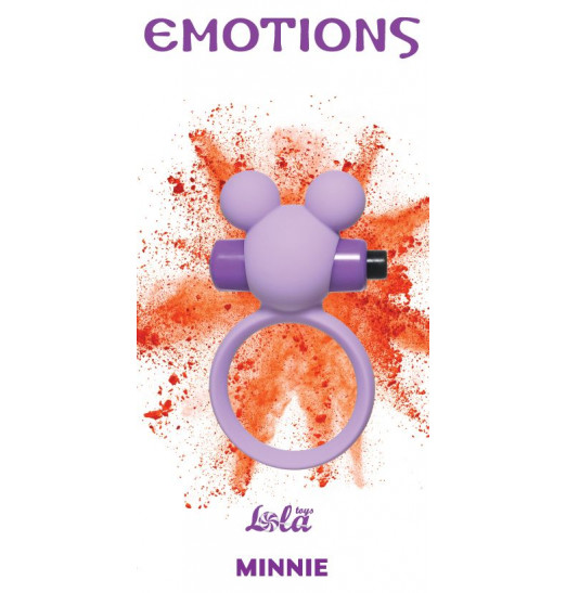 Сиреневое эрекционное виброколечко Emotions Minnie