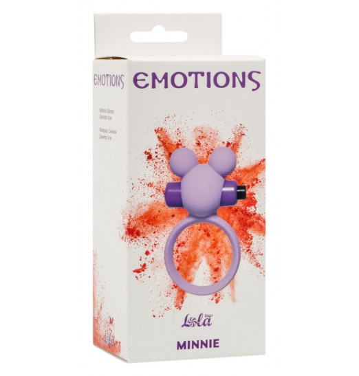 Сиреневое эрекционное виброколечко Emotions Minnie