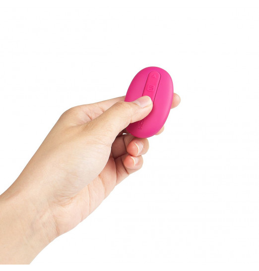 Сливово-розовое виброяйцо Elva с пультом ДУ
