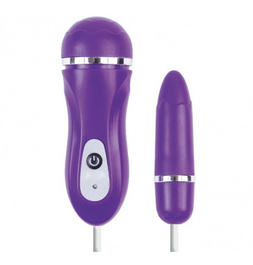 Фиолетовое виброяйцо с выносным пультом управления