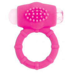Розовое эрекционное виброкольцо A-toys Розовое эрекционное виброкольцо A-toys